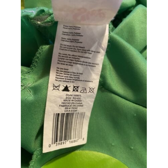 Hasbro Littlest Pet Shop Frog Costume Small 4-6X Halloween Party Dress Green LPS - Picture 7 of 9